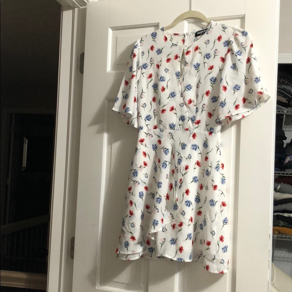mini dress with flowers